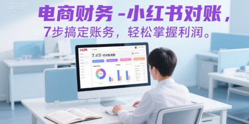 电商财务-小红书对账，7步搞定账务，轻松掌握利润-逃离打工
