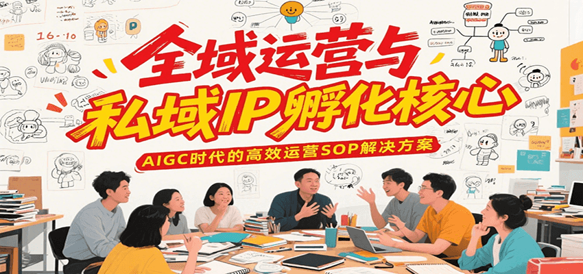 全域运营与私域IP孵化核心，AIGC时代的高效运营SOP解决方案-逃离打工