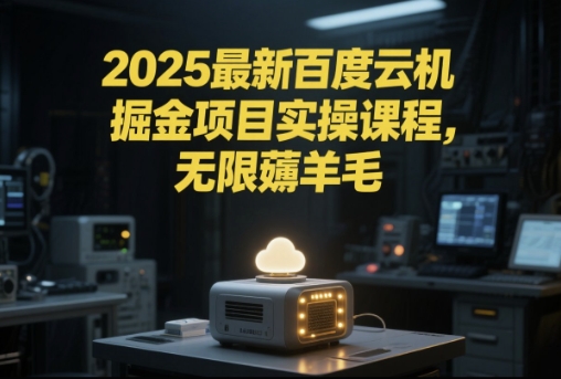 2025最新百度云机掘金项目实操课程单窗口保底5-10元月收益单窗口150+【揭秘】-逃离打工
