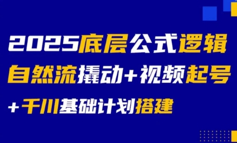 大明老师·底层公式逻辑自然流+千川搭建-逃离打工
