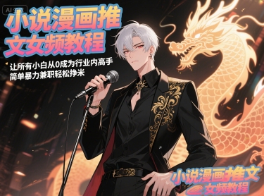 小说漫画推文女频教程，让所有小白从0成为行业内高手，简单暴力兼职轻松挣米-逃离打工