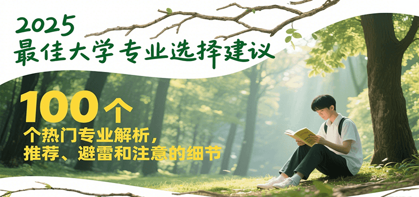 2025最佳大学专业选择建议，100个热门专业解析，推荐、避雷和注意的细节-逃离打工