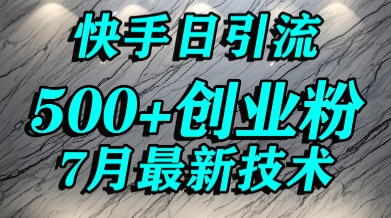 创业粉怎么打？快手精准引流创业粉，宝妈群体日进500+精准流量-逃离打工