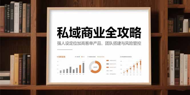 私域商业全攻略，强人设定位加高客单产品，团队搭建与风险管控-逃离打工