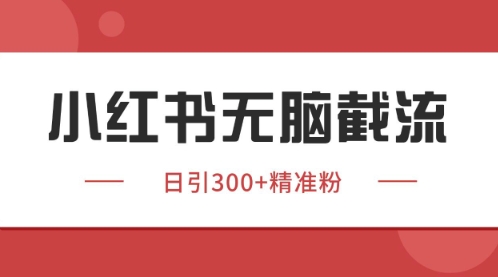 小红书只要你有同行就能获客，独家野路子获客玩法，暴力截流【揭秘】-逃离打工