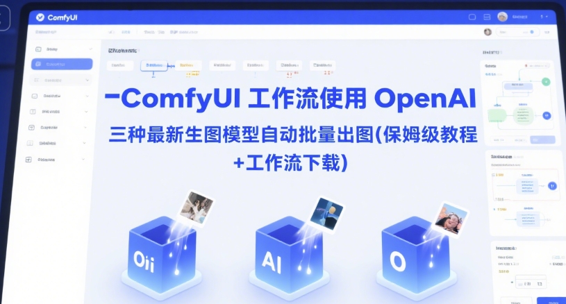 ComfyUI 工作流使用 OpenAI 三种最新生图模型自动批量出图(保姆级教程+工作流下载)-逃离打工
