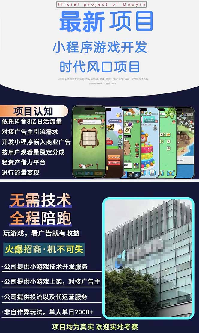 图片[1]-2025最热抖音项目 Ai时代风口项目小程序游戏开发 实测单个游戏日收入1800+-逃离打工