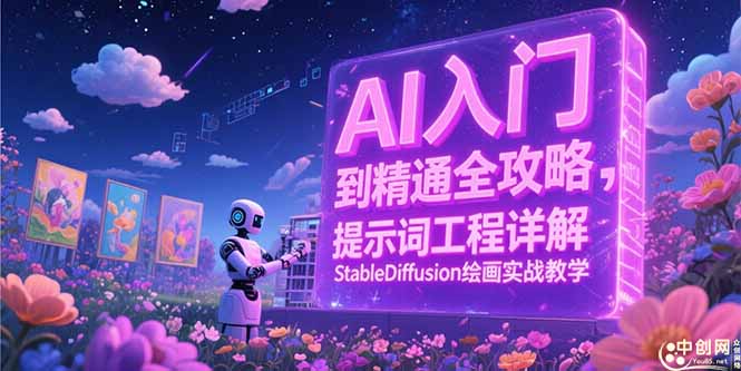 AI入门到精通全攻略，提示词工程详解，StableDiffusion绘画实战教学-逃离打工