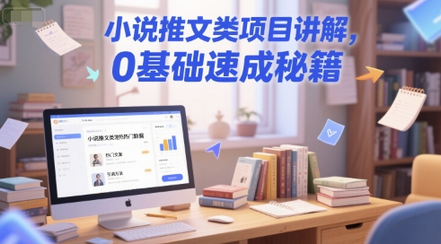 小说推文类项目讲解，0 基础速成秘籍-逃离打工