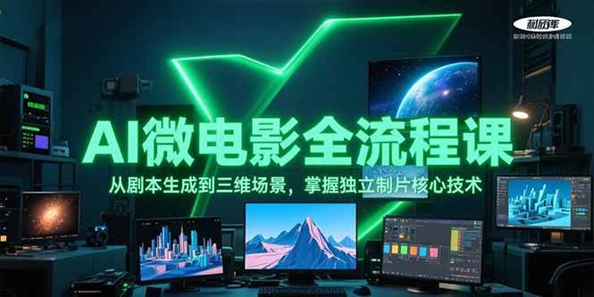 AI微电影全流程课，从剧本生成到三维场景，掌握独立制片核心技术-逃离打工