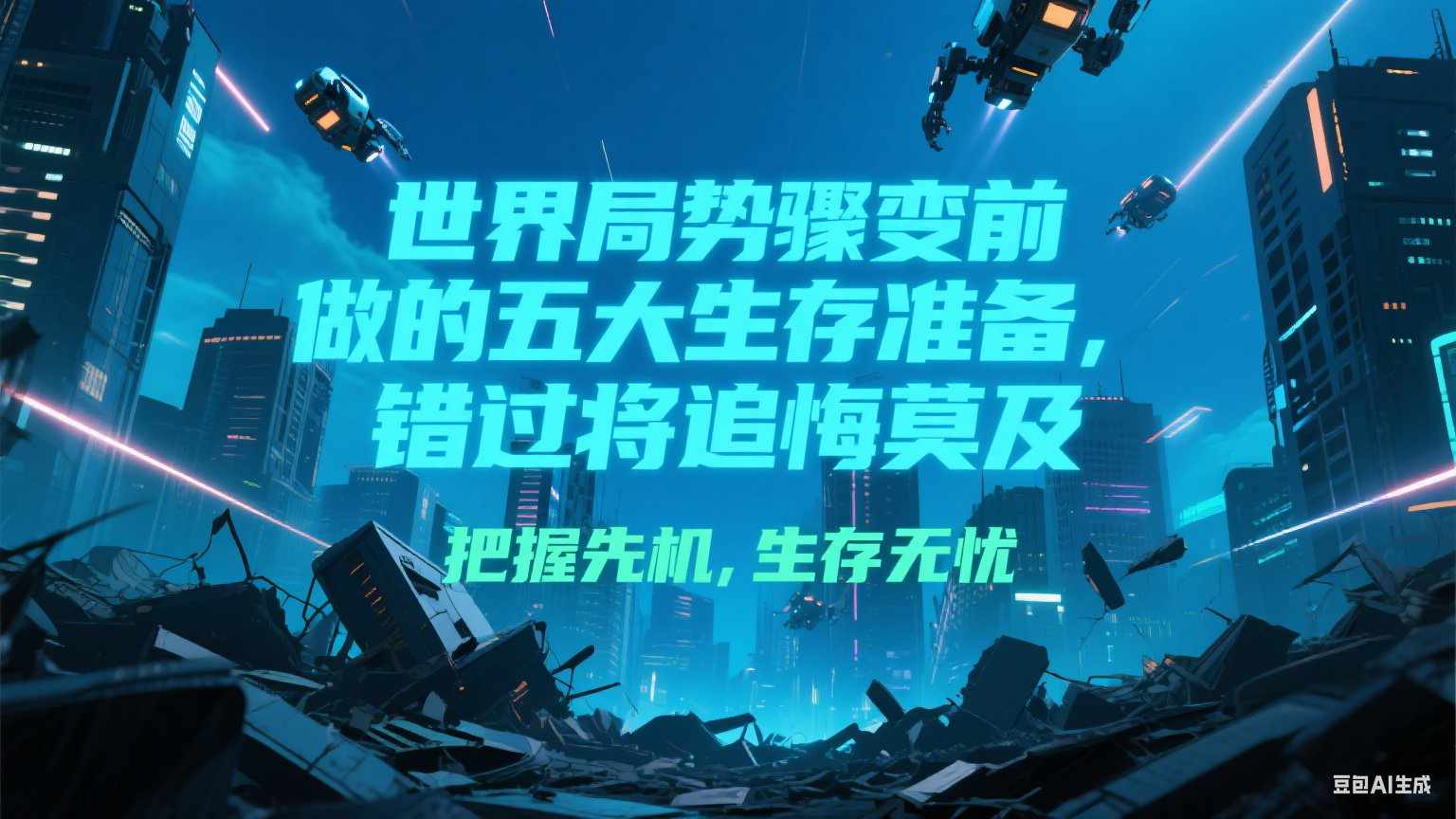 付费文章《世界局势骤变前必做的五大生存准备，错过将追悔莫及》-逃离打工