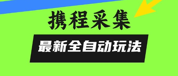 携程信息采集全自动玩法，0风控，无脑开干【揭秘】-逃离打工