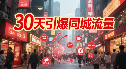 30天引爆同城流量：团购篇 认知篇 流量篇 来客篇 达人篇 老板人设IP篇 投流篇-逃离打工