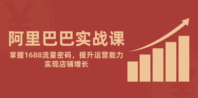 阿里巴巴实战课：掌握1688流量密码，提升运营能力，实现店铺增长-逃离打工